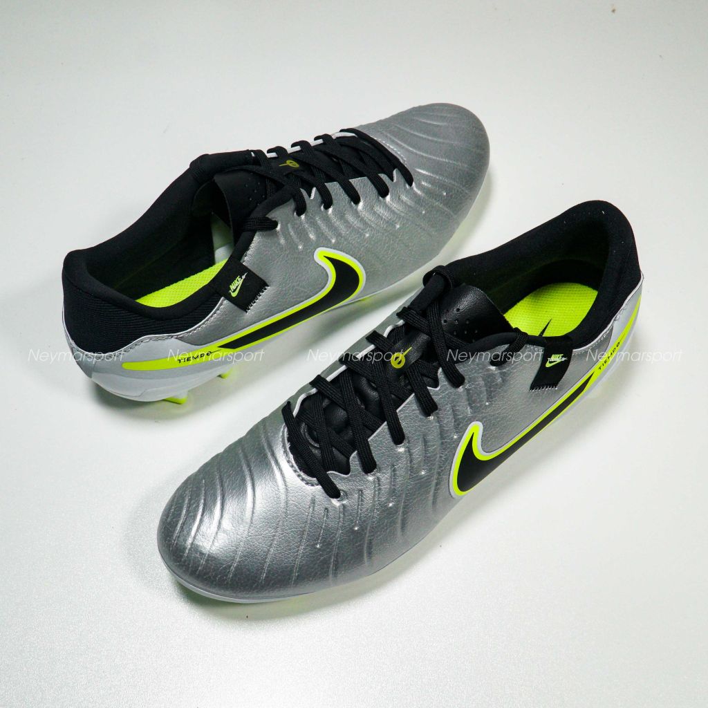 Giày đá bóng Nike Tiempo Legend 10 Academy MG Mad Voltage - Metallic Silver/Black/Volt DV4337-001