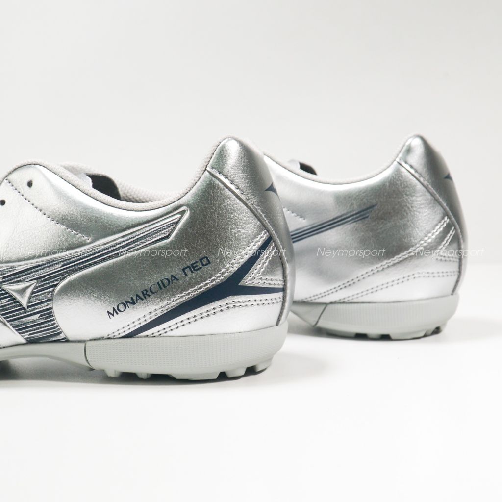 Giày đá bóng Mizuno Monarcida Neo III Select TF Platinum Silver - Galaxy Silver/Cool Gray P1GD252504