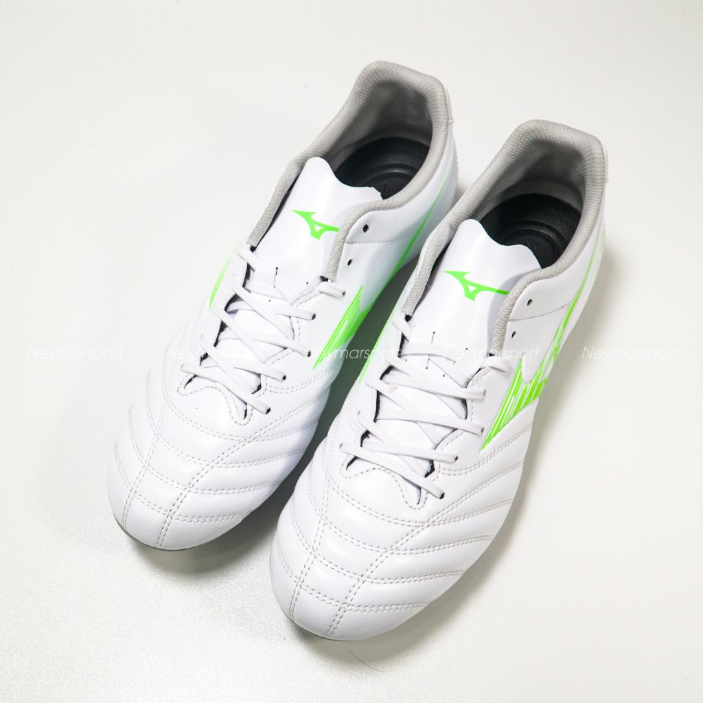 Giày đá bóng Mizuno Monarcida Neo III Select FG Frontier Pack - White/Green P1GA252537