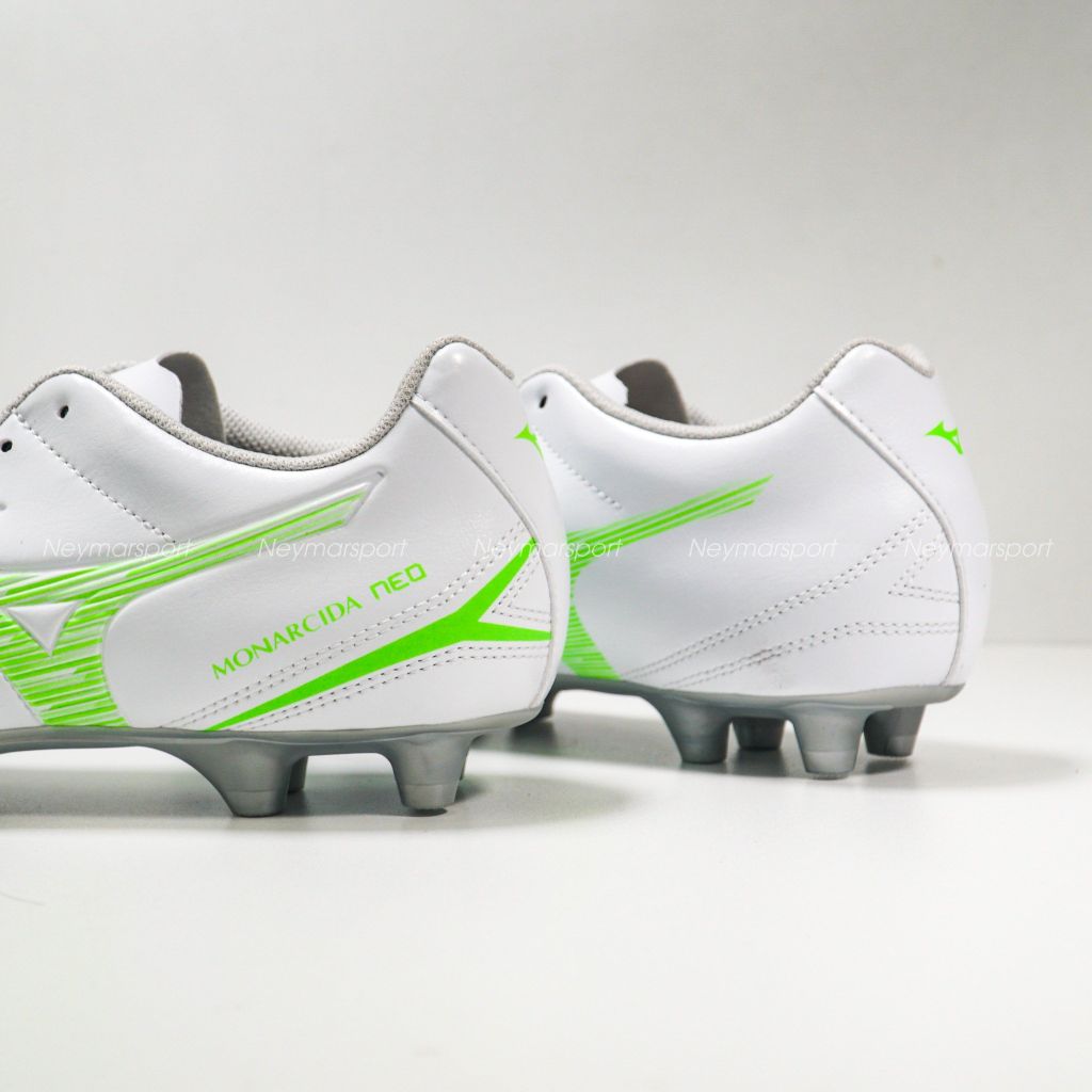 Giày đá bóng Mizuno Monarcida Neo III Select FG Frontier Pack - White/Green P1GA252537