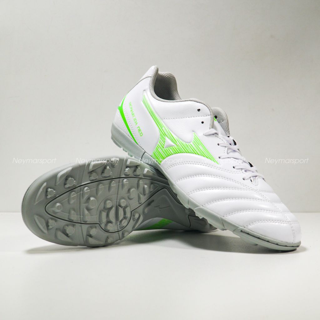 Giày đá bóng Mizuno Monarcida Neo III Select TF Frontier Pack - White/Green P1GD252537