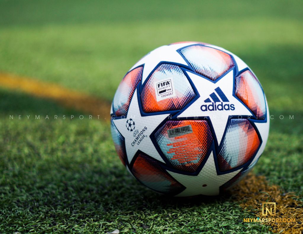adidas Football Champions League 2020 Pro Match Ball - White/Royal Blue/Signal Coral