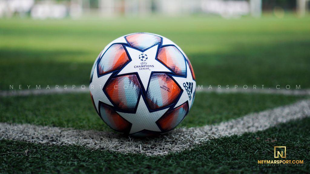 adidas Football Champions League 2020 Pro Match Ball - White/Royal Blue/Signal Coral