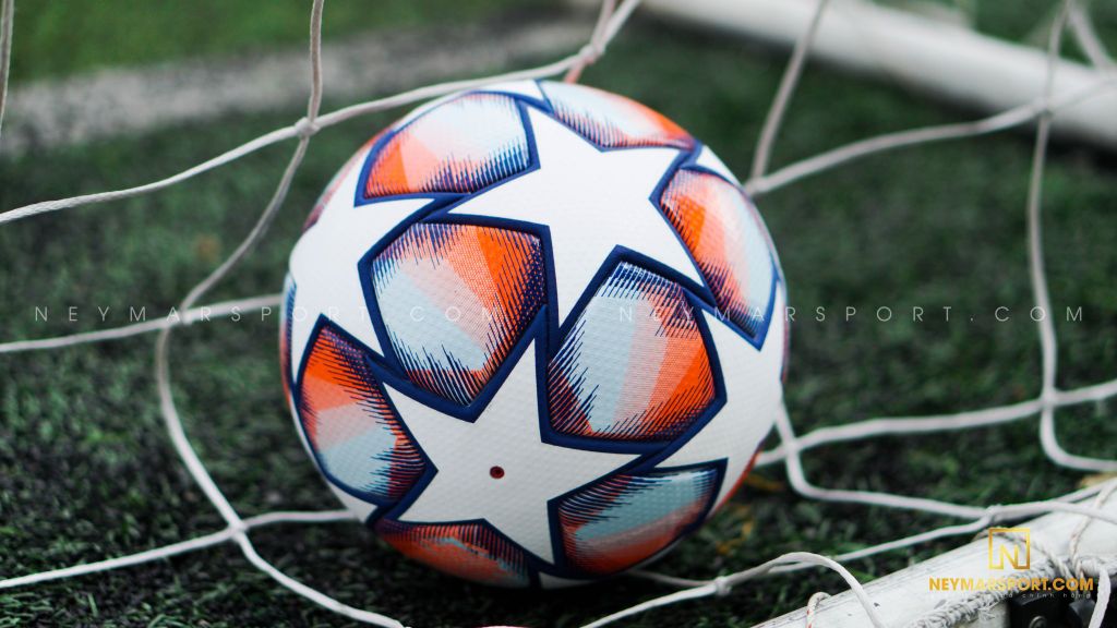 adidas Football Champions League 2020 Pro Match Ball - White/Royal Blue/Signal Coral