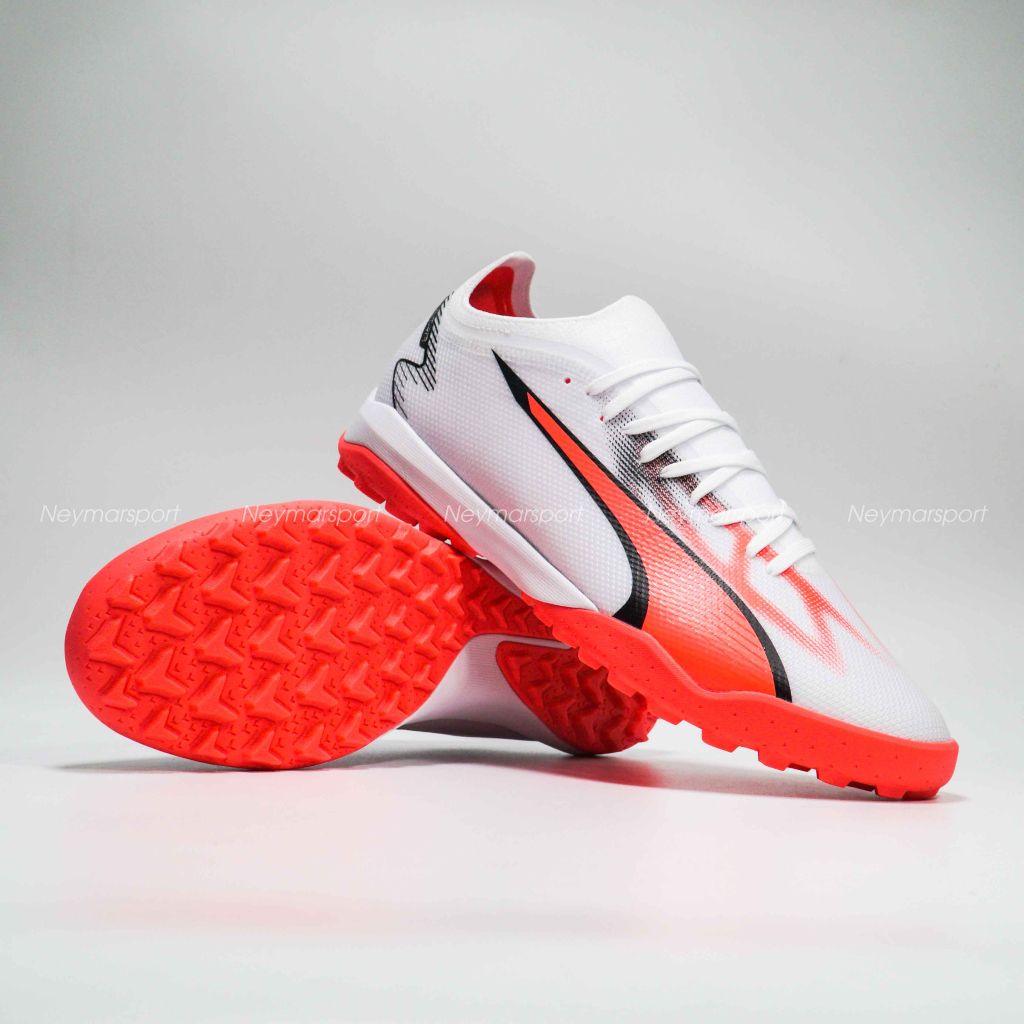 Giày đá bóng PUMA Ultra Match TT Breakthrough - PUMA White/PUMA Black/Fire Orchid 107521-01