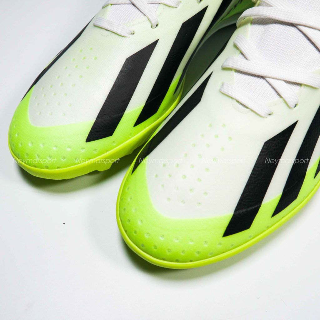 adidas X Crazyfast .3 TF Crazyrush - Footwear White/Core Black/Lucid Lemon
