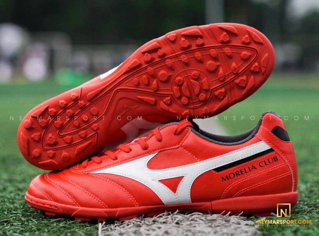 MIZUNO MORELIA II CLUB AS TF - IGNITION RED/WHITE