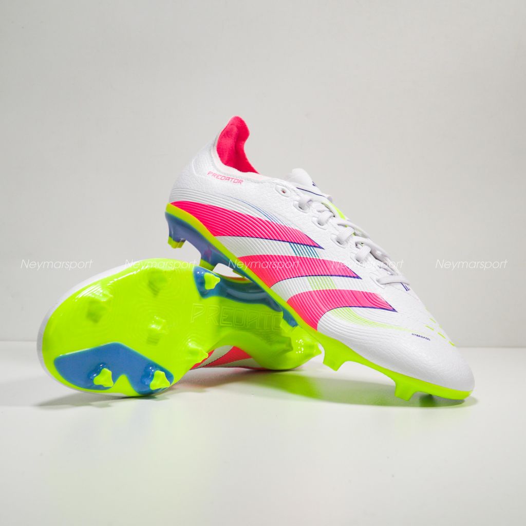 Giày đá bóng adidas Predator League FG/AG Celestial Victory - Footwear White/Lucid Pink/Lucid Lemon ID1330