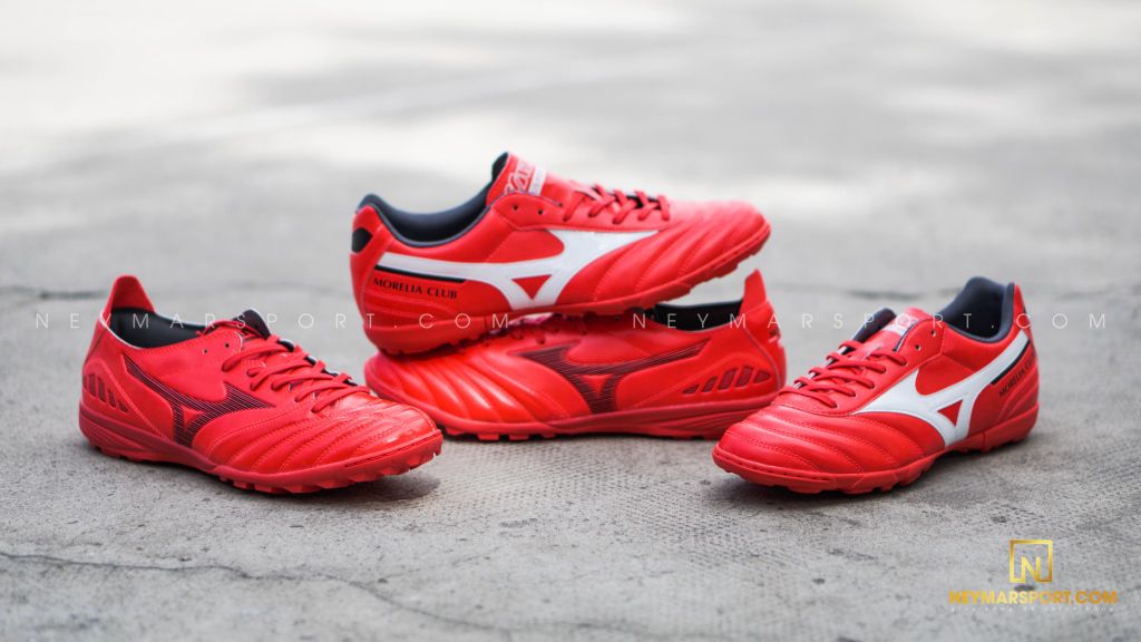MIZUNO MORELIA II CLUB AS TF - IGNITION RED/WHITE
