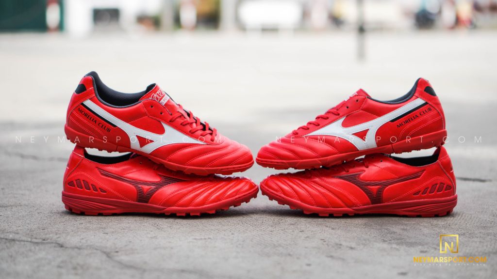 MIZUNO MORELIA II CLUB AS TF - IGNITION RED/WHITE