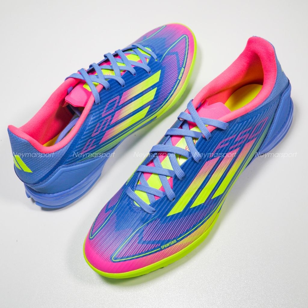 Giày đá bóng adidas F50 League TF Celestial Victory - Blue Fusion/Lucid Lemon/Lucid Pink IE1230