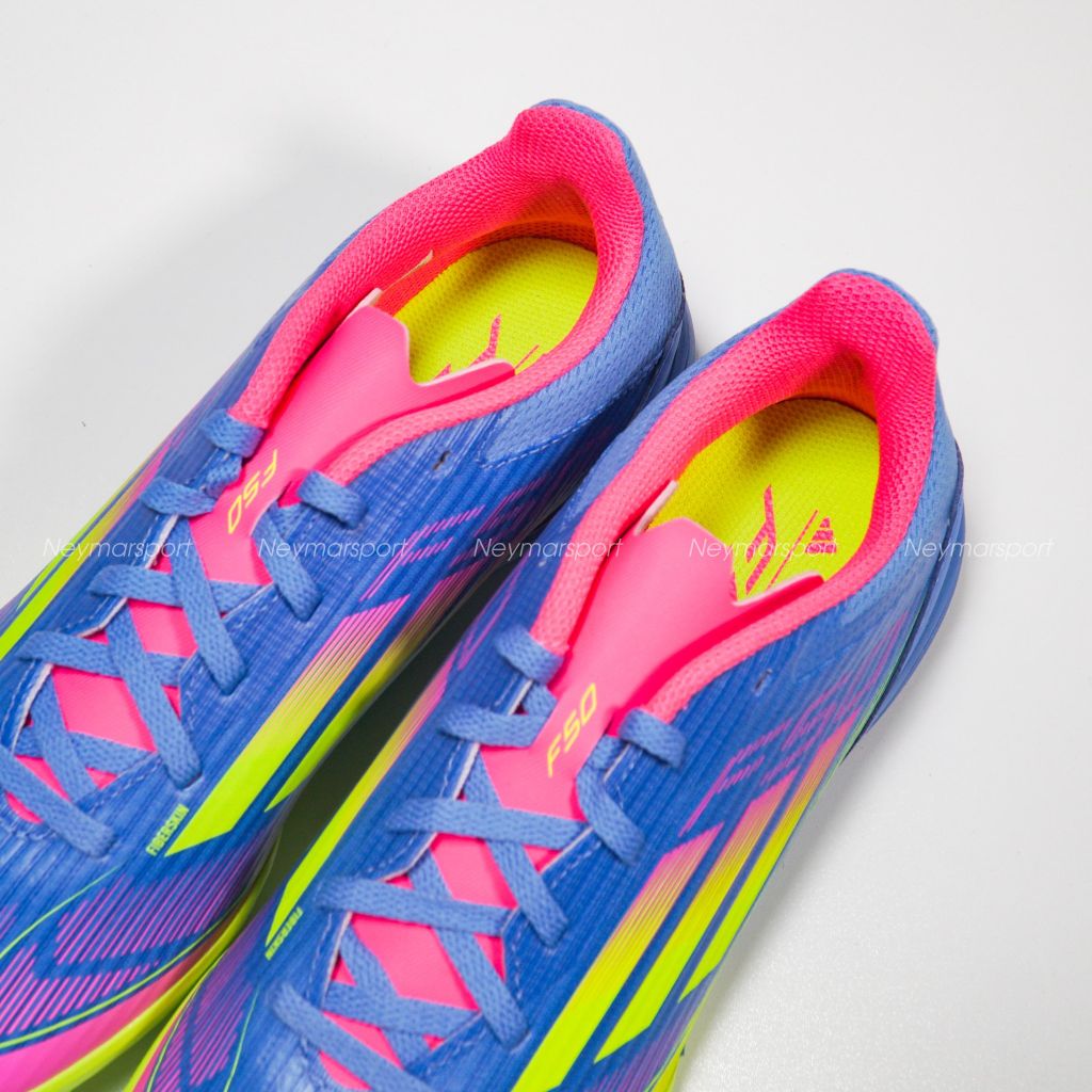 Giày đá bóng adidas F50 League TF Celestial Victory - Blue Fusion/Lucid Lemon/Lucid Lemon Kids IE3754