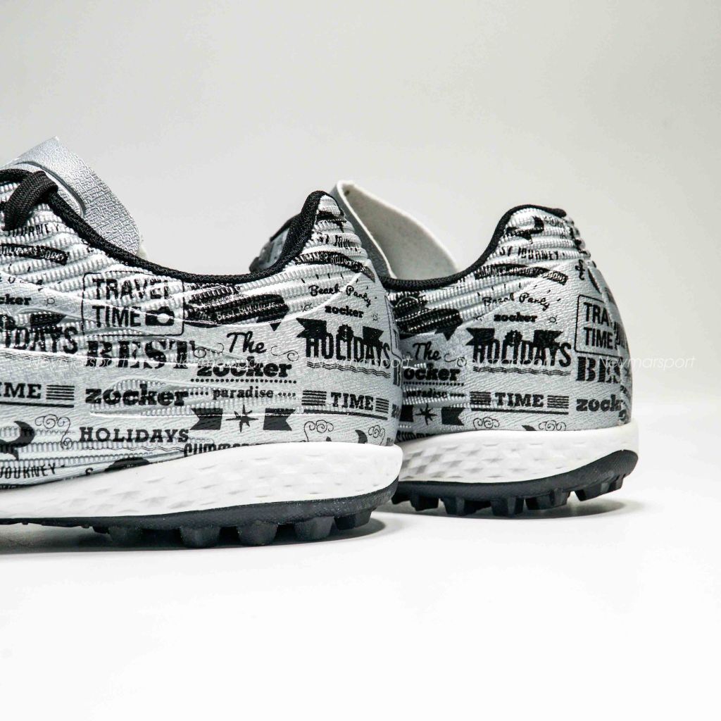 Giày đá bóng Zocker Winner Energy - Silver/White SNS-008-Silver