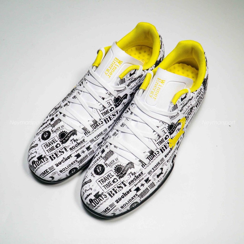 Giày đá bóng Zocker Winner Energy - White/Black SNS-008-White
