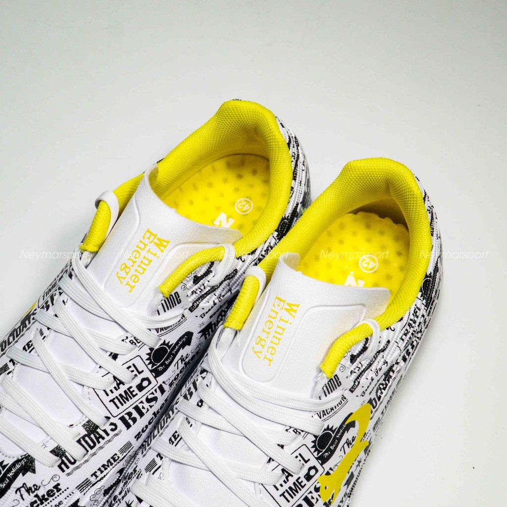 Giày đá bóng Zocker Winner Energy - White/Black SNS-008-White