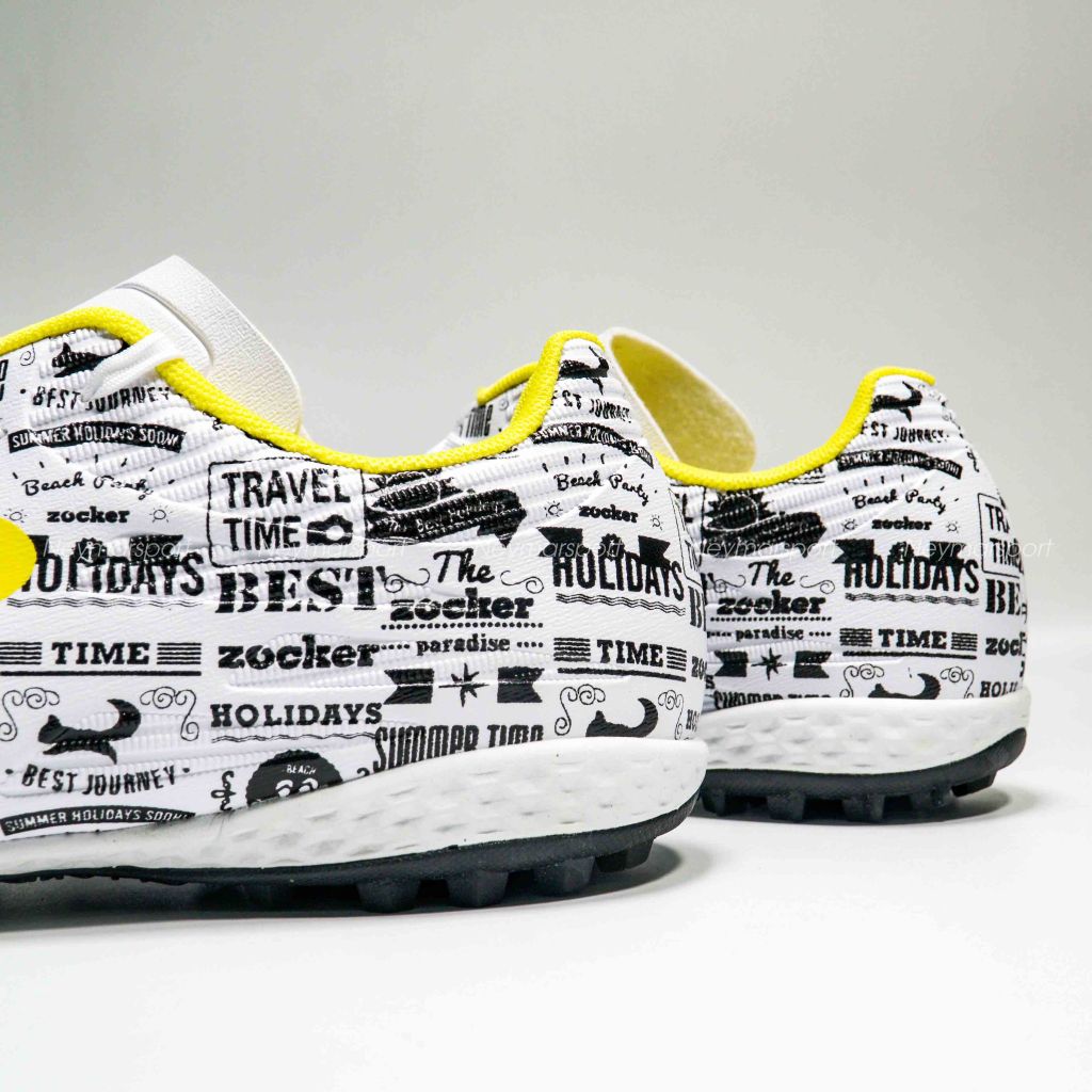 Giày đá bóng Zocker Winner Energy - White/Black SNS-008-White