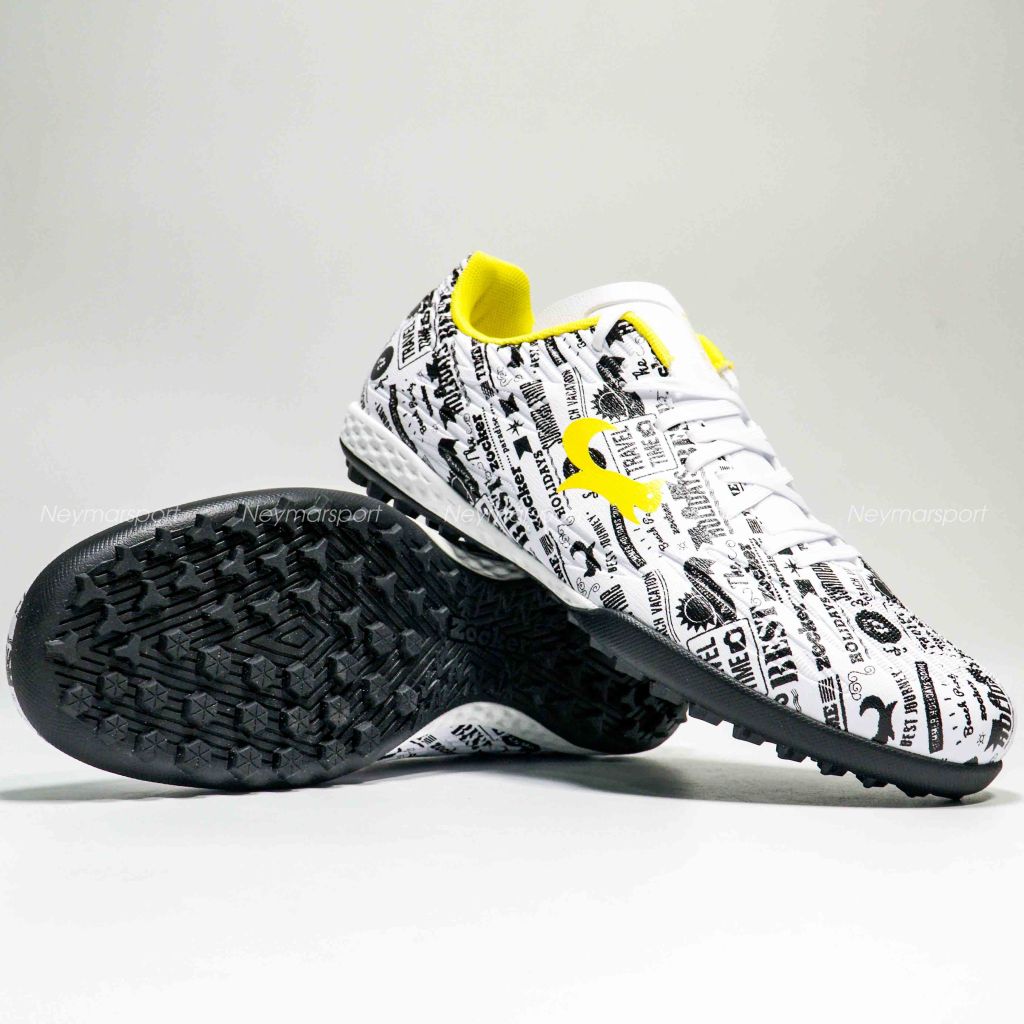 Giày đá bóng Zocker Winner Energy - White/Black SNS-008-White