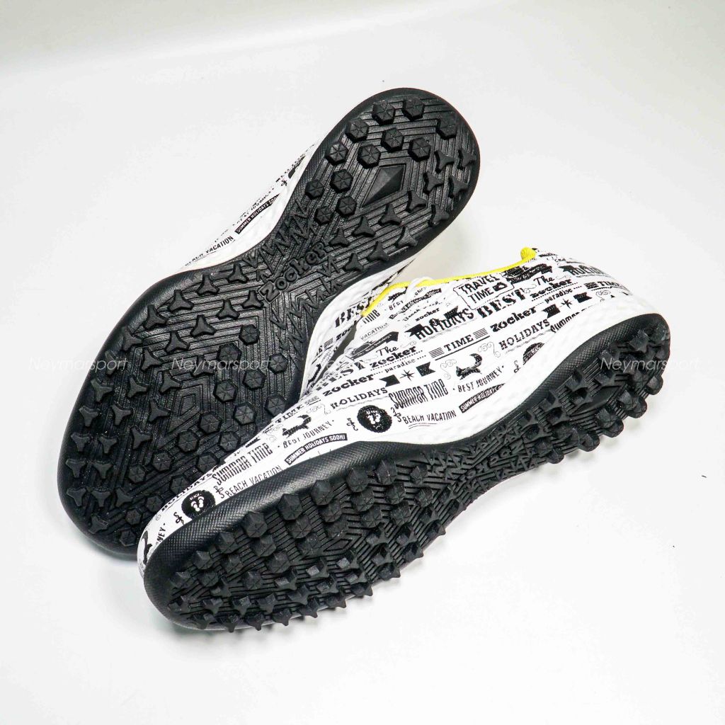 Giày đá bóng Zocker Winner Energy - White/Black SNS-008-White