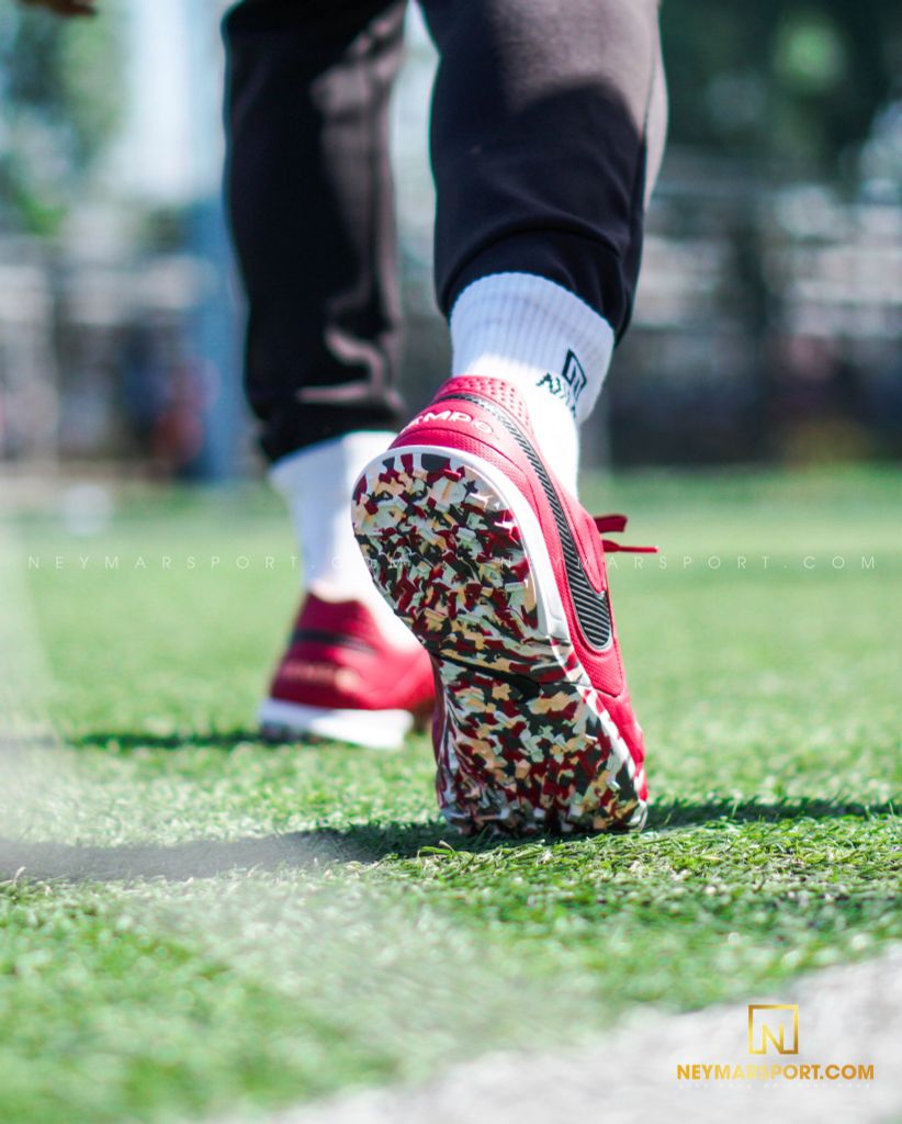 Nike Tiempo Legend 8 Pro TF Play Mode - Cardinal Red/Black/Crimson Tint/White