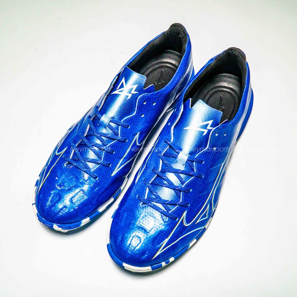 Giày đá bóng Mizuno Alpha Pro TF Mugen - Laser Blue/White/Gold P1GD246427