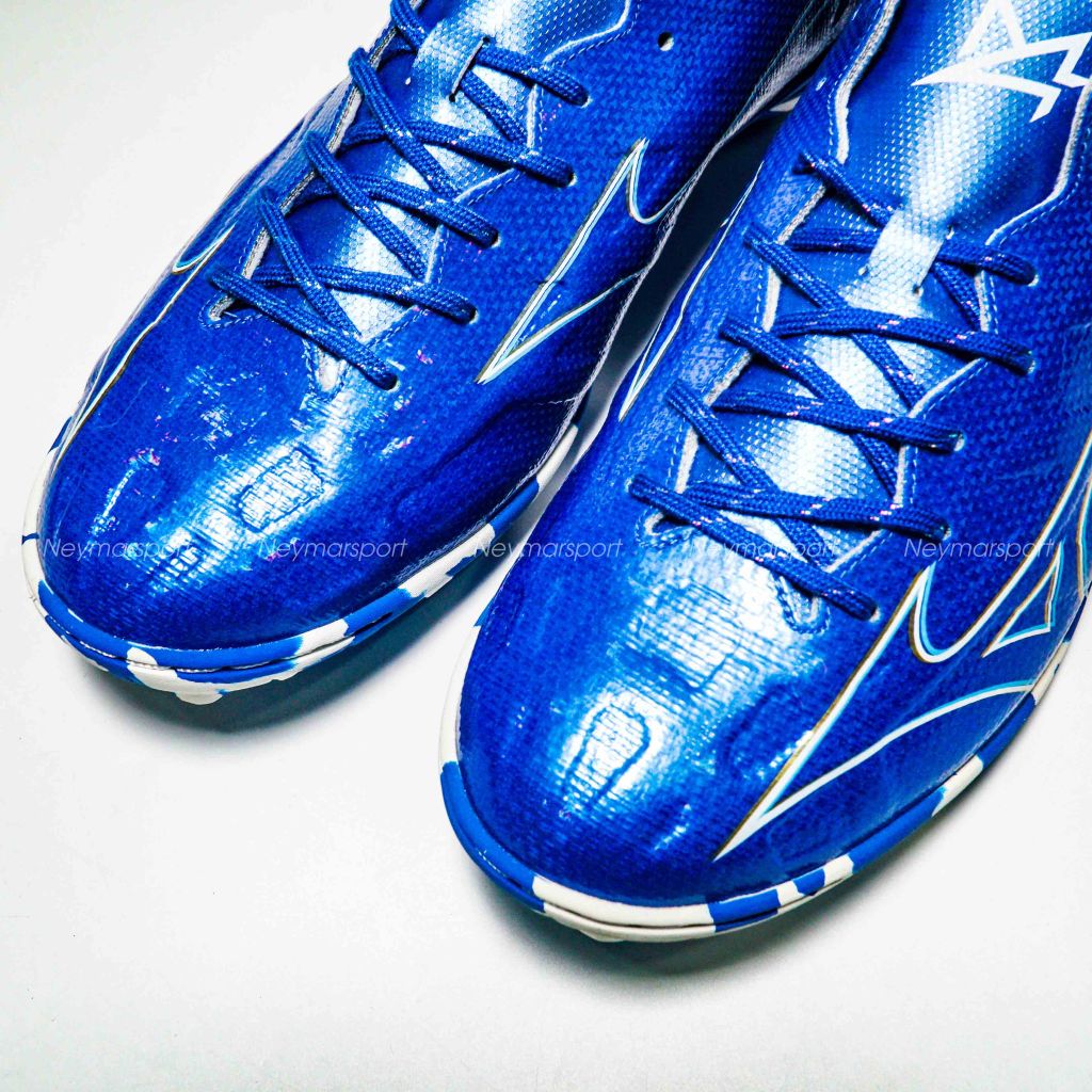 Giày đá bóng Mizuno Alpha Pro TF Mugen - Laser Blue/White/Gold P1GD246427