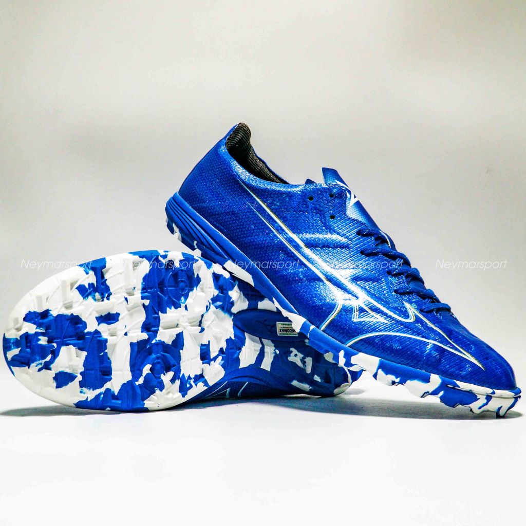 Giày đá bóng Mizuno Alpha Pro TF Mugen - Laser Blue/White/Gold P1GD246427
