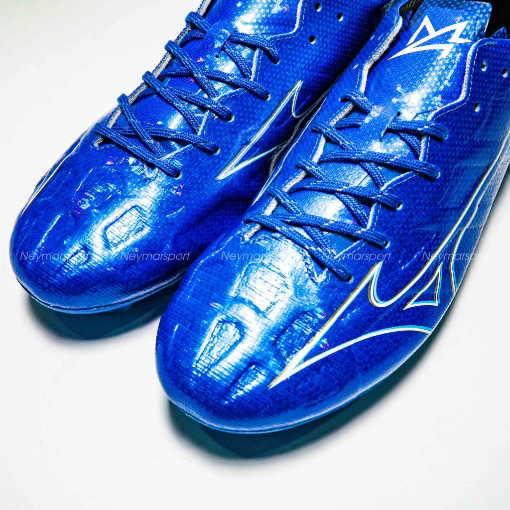 Giày đá bóng Mizuno Alpha Elite FG/AG Mugen - Laser Blue/White/Gold P1GA246227