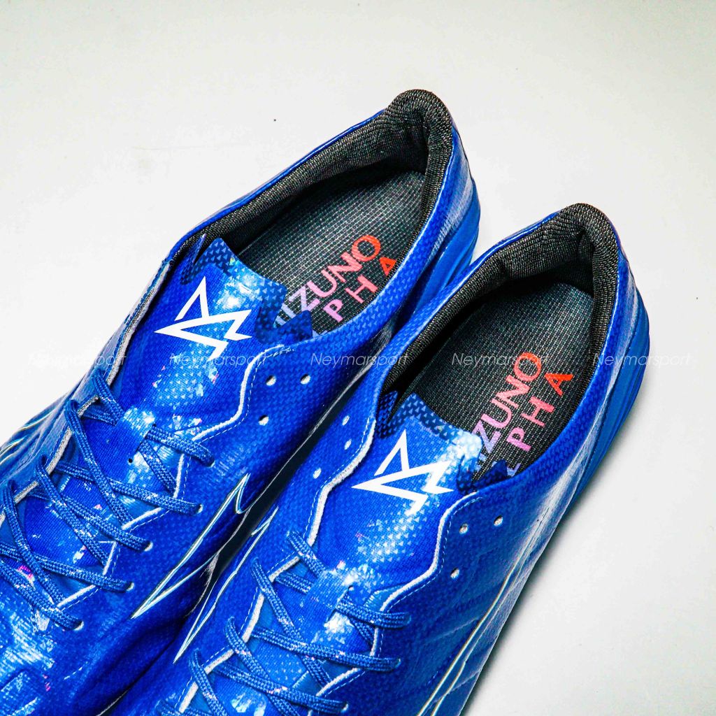 Giày đá bóng Mizuno Alpha Elite FG/AG Mugen - Laser Blue/White/Gold P1GA246227