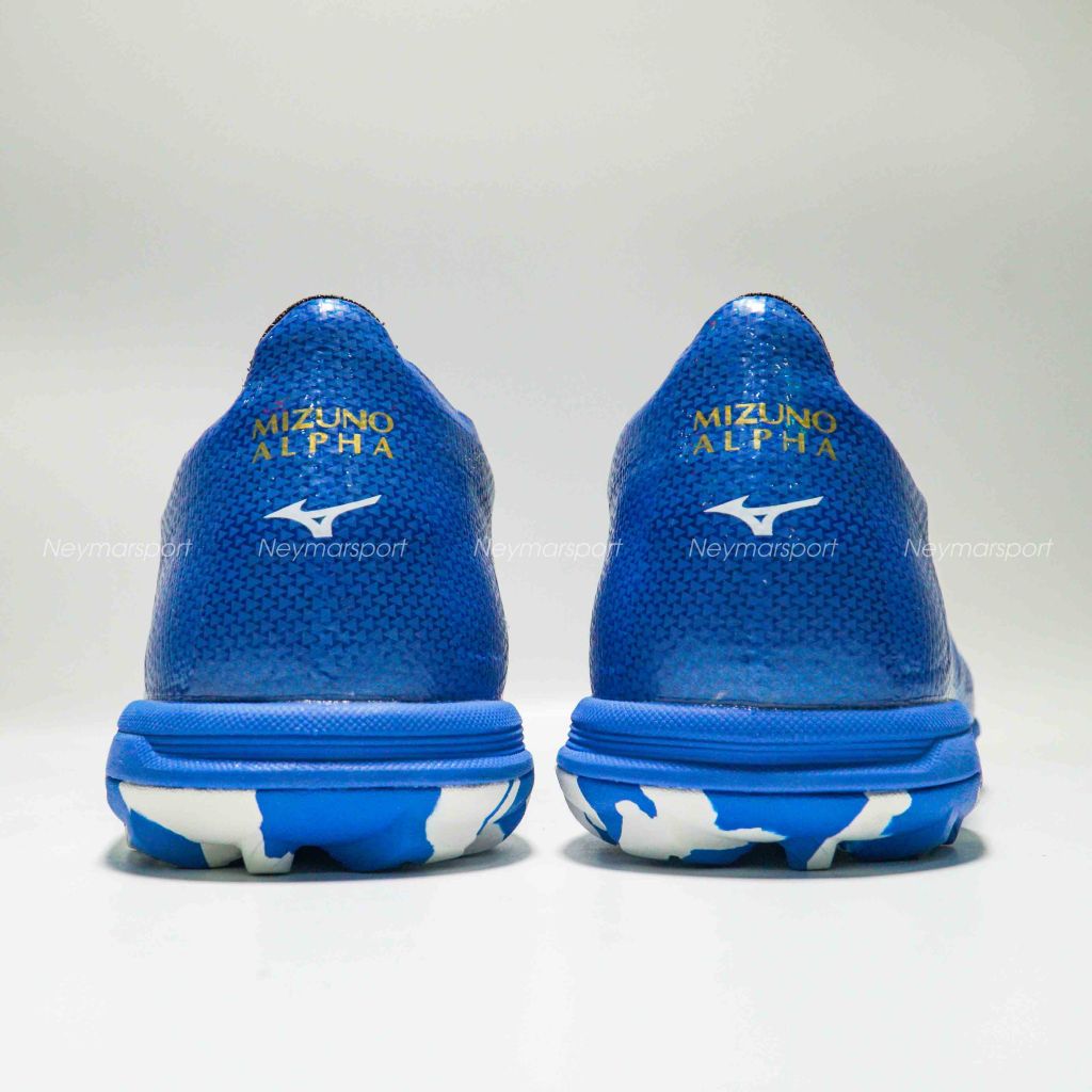 Giày đá bóng Mizuno Alpha Elite TF Mugen - Laser Blue/White/Gold P1GD246227