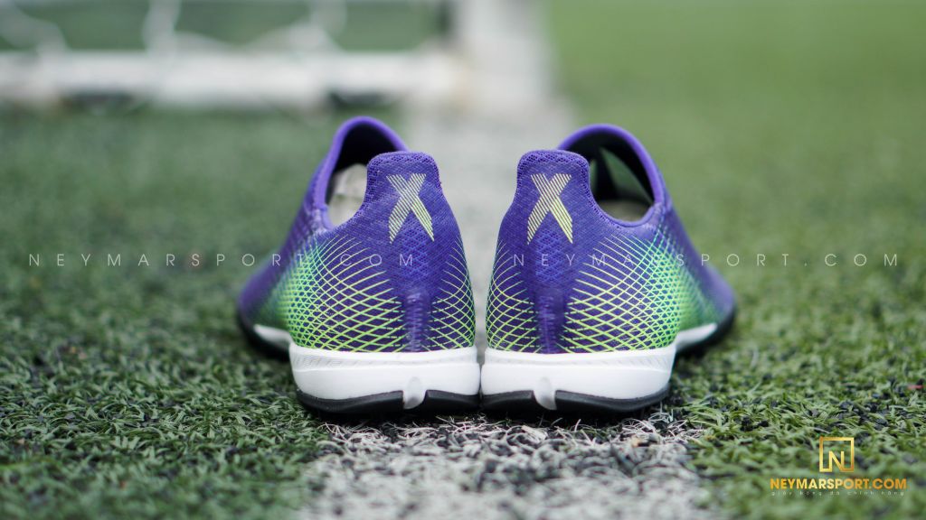 adidas X Ghosted .3 Laceless TF Precision To Blur - Energy Ink/Signal Green