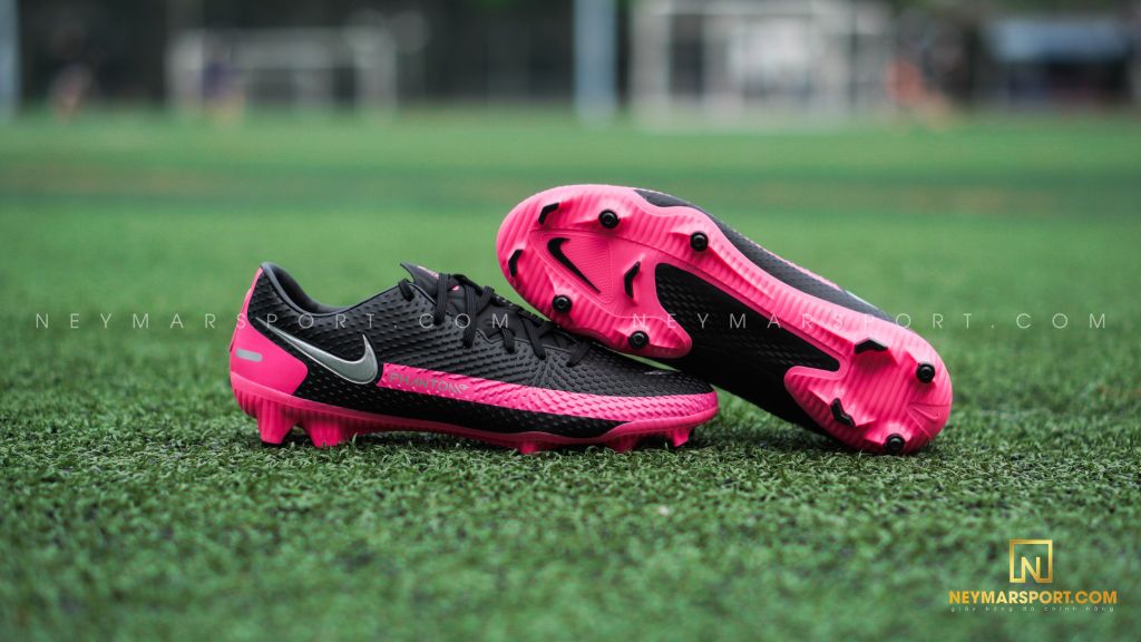 Nike Phantom GT Academy MG - Black/Metallic Silver/Pink Blast