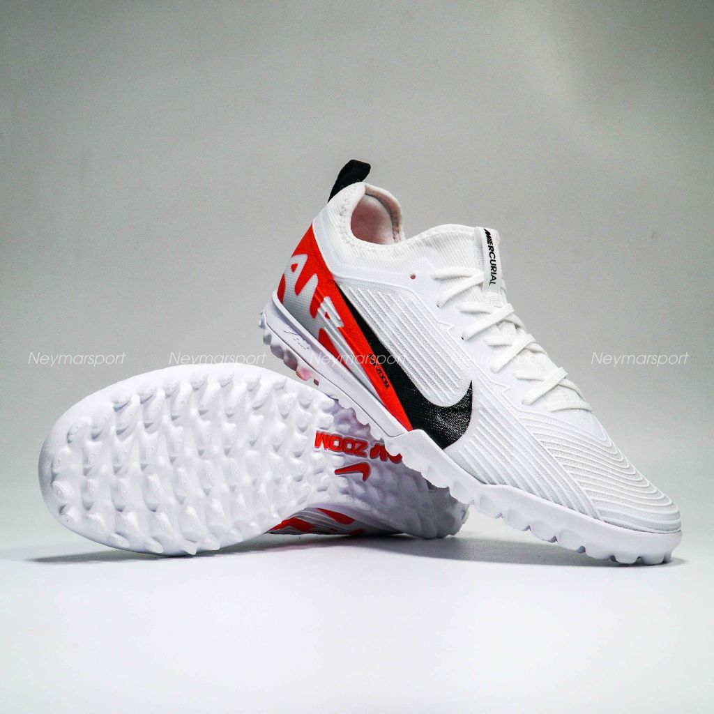 Nike Air Zoom Mercurial Vapor 15 Pro TF Ready - White/Black/Bright Crimson