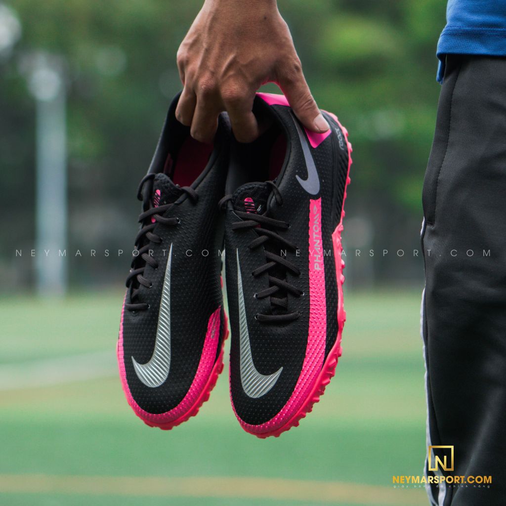 Nike Phantom GT REACT PRO TF - Black/Metallic Silver/Pink Blast