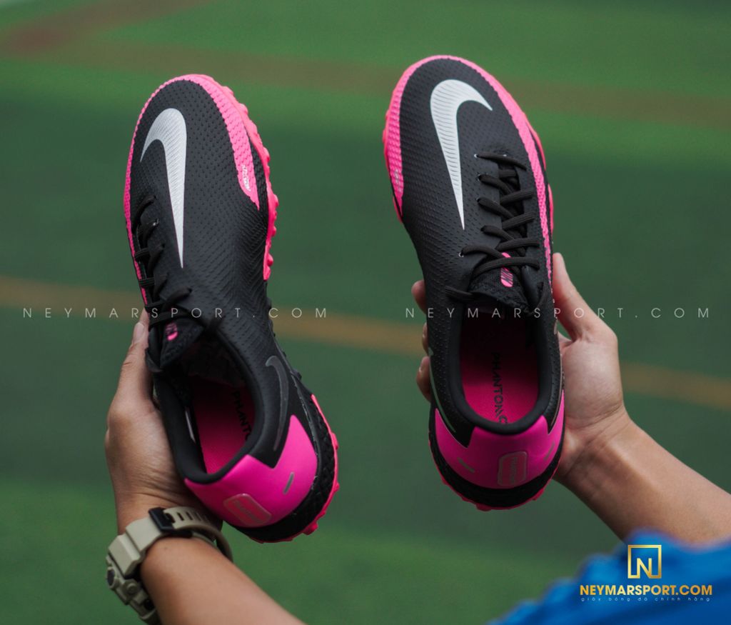 Nike Phantom GT REACT PRO TF - Black/Metallic Silver/Pink Blast
