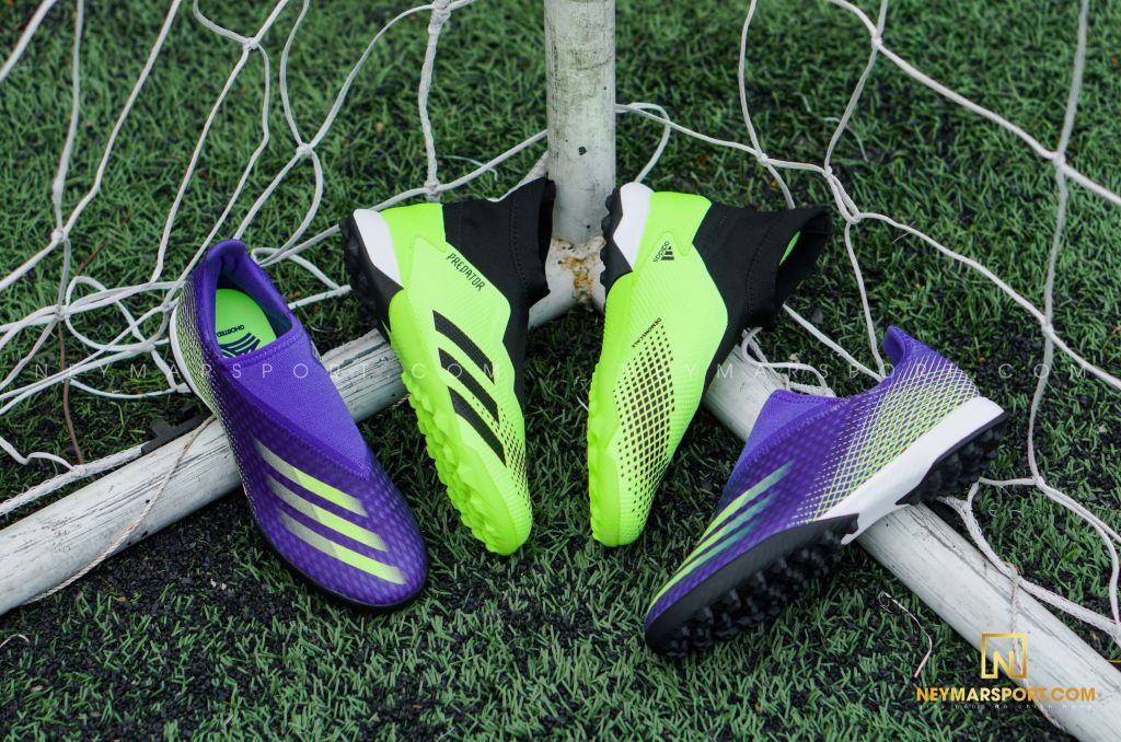 adidas Predator 20.3 Laceless TF Precision To Blur - Signal Green/Core Black/Footwear White
