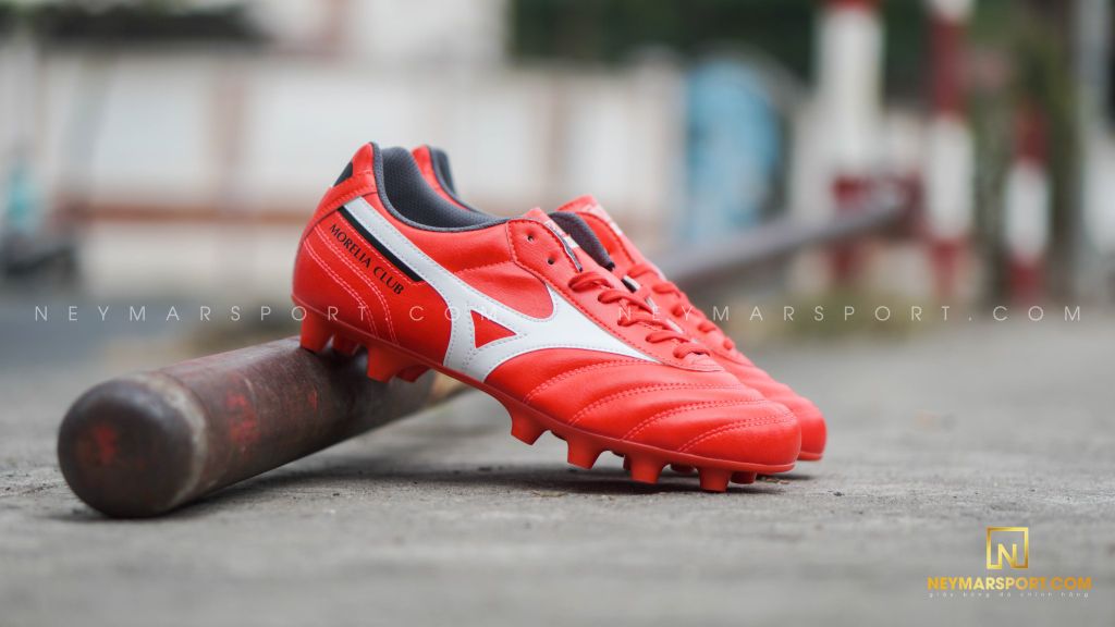 MIZUNO MORELIA II CLUB FG - IGNITION RED/WHITE