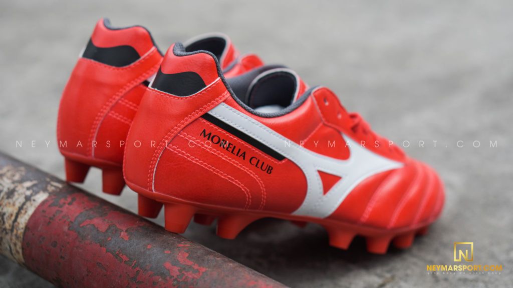 MIZUNO MORELIA II CLUB FG - IGNITION RED/WHITE