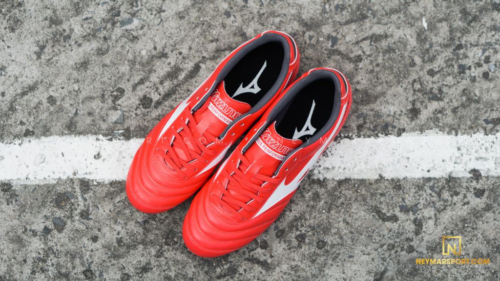 MIZUNO MORELIA II CLUB FG - IGNITION RED/WHITE