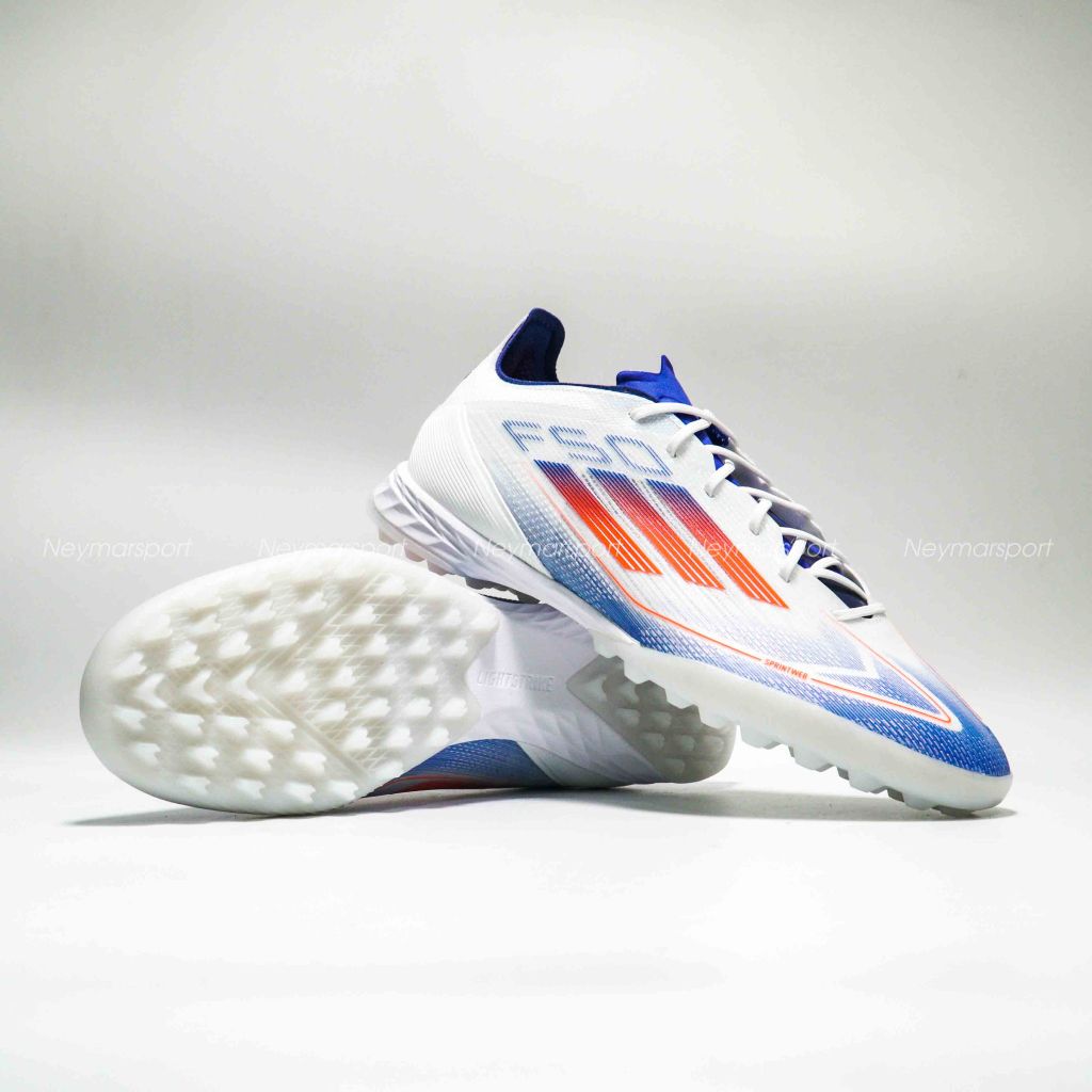 Giày đá bóng adidas F50 Pro TF Advancement - Footwear White/Solar Red/Lucid Blue IF1323