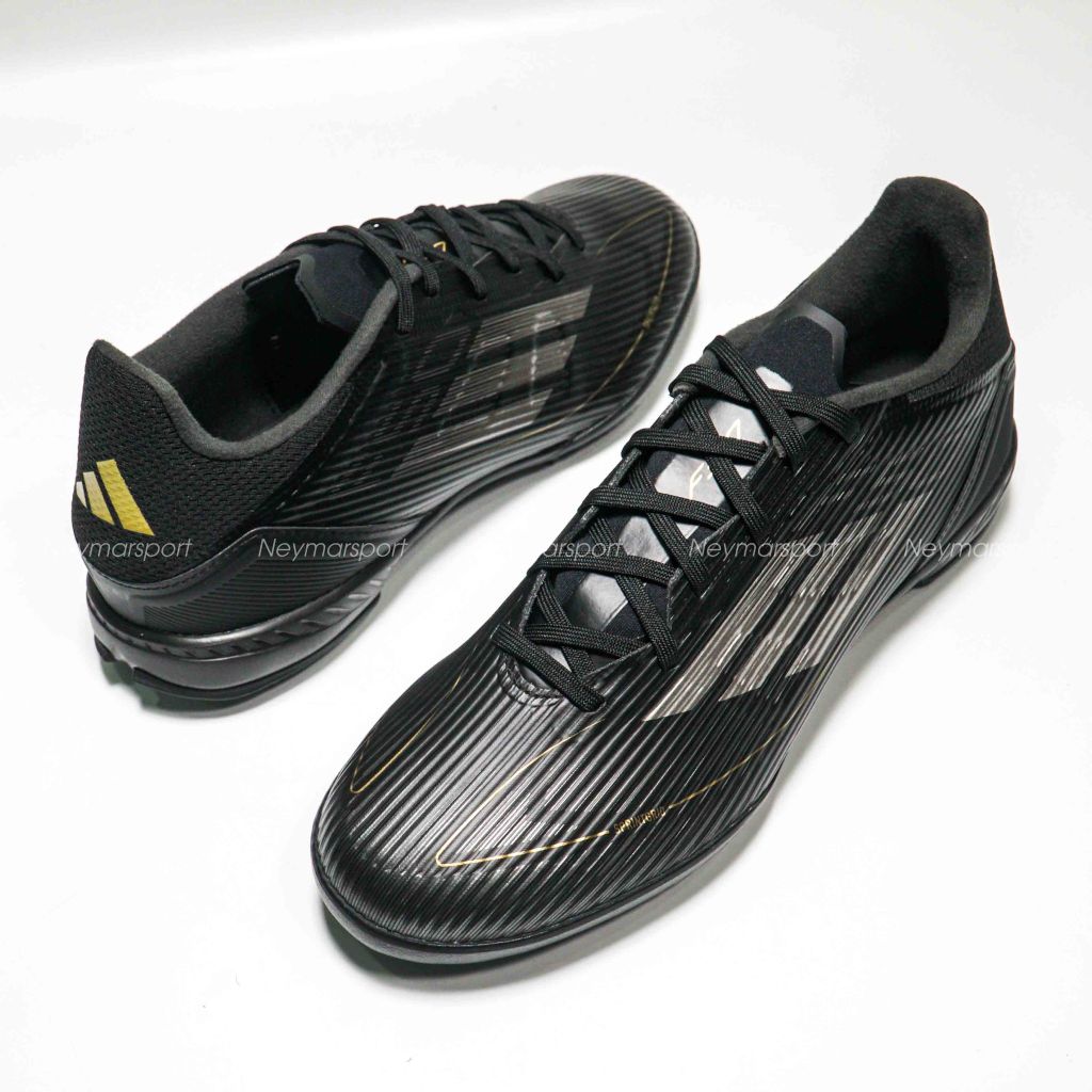 Giày đá bóng adidas F50 League TF Dark Spark - Core Black/Iron Metal/Gold Metallic IF1337