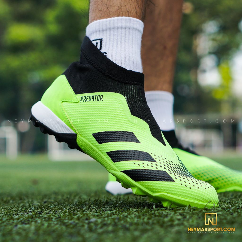 adidas Predator 20.3 Laceless TF Precision To Blur - Signal Green/Core Black/Footwear White