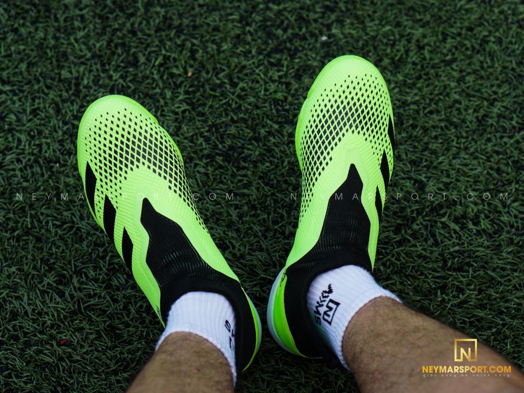 adidas Predator 20.3 Laceless TF Precision To Blur - Signal Green/Core Black/Footwear White