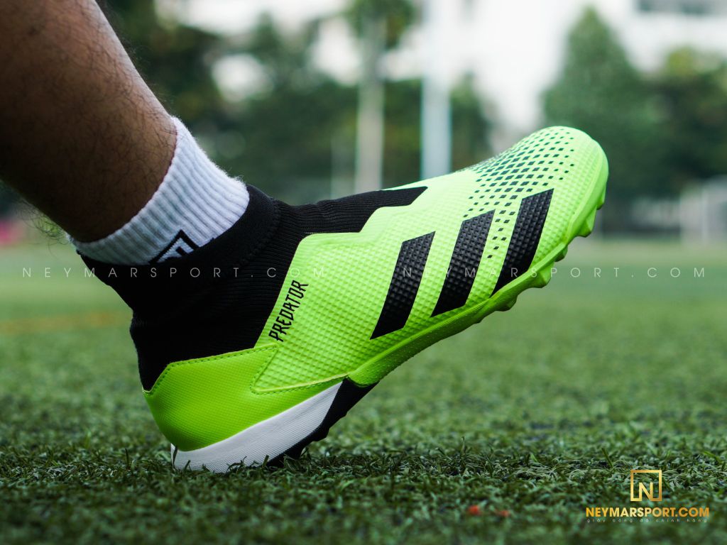 adidas Predator 20.3 Laceless TF Precision To Blur - Signal Green/Core Black/Footwear White