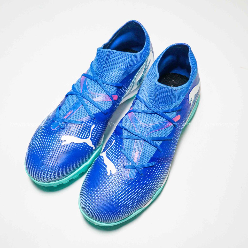 Giày đá banh PUMA Future 7 Match TT Formula - Bluemazing/PUMA White/Electric Peppermint 107937-01