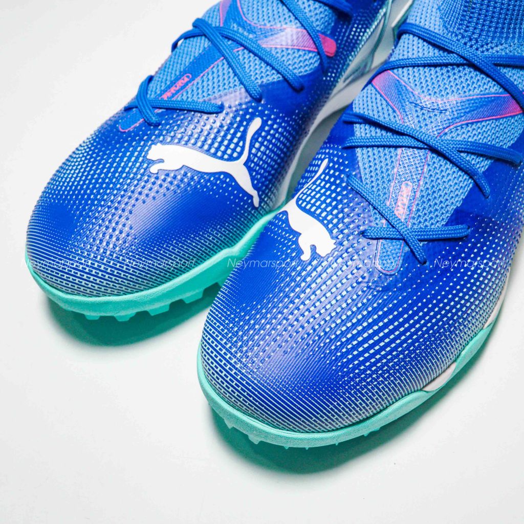 Giày đá banh PUMA Future 7 Match TT Formula - Bluemazing/PUMA White/Electric Peppermint 107937-01