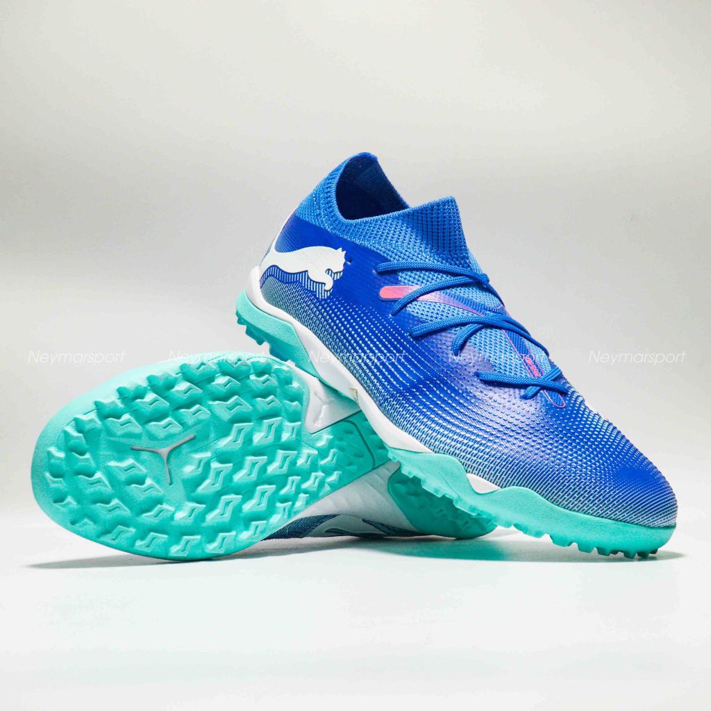 Giày đá banh PUMA Future 7 Match TT Formula - Bluemazing/PUMA White/Electric Peppermint 107937-01