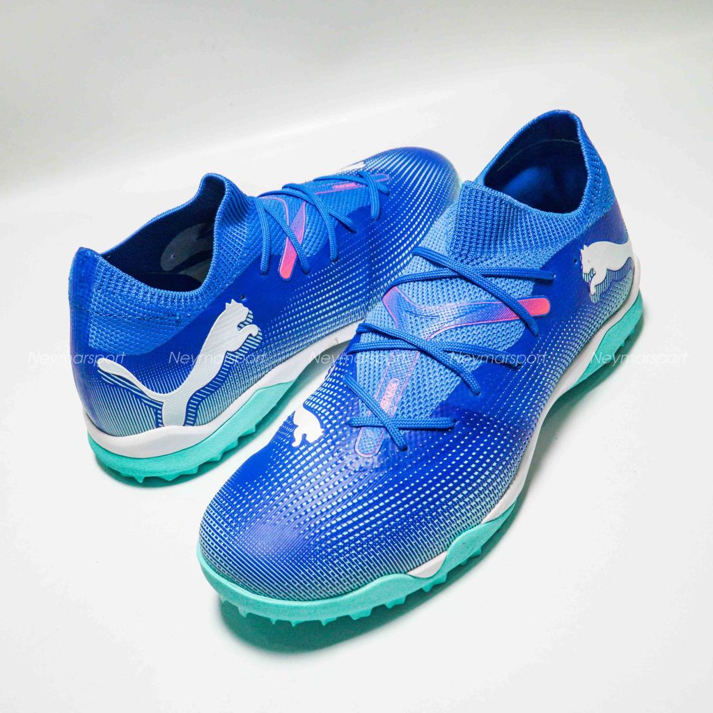 Giày đá banh PUMA Future 7 Match TT Formula - Bluemazing/PUMA White/Electric Peppermint 107937-01