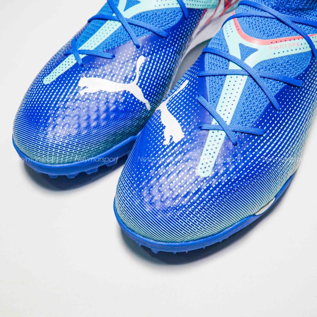 Giày đá banh PUMA Future 7 Pro Cage TT Formula - Bluemazing/PUMA White/Electric Peppermint 107923-01