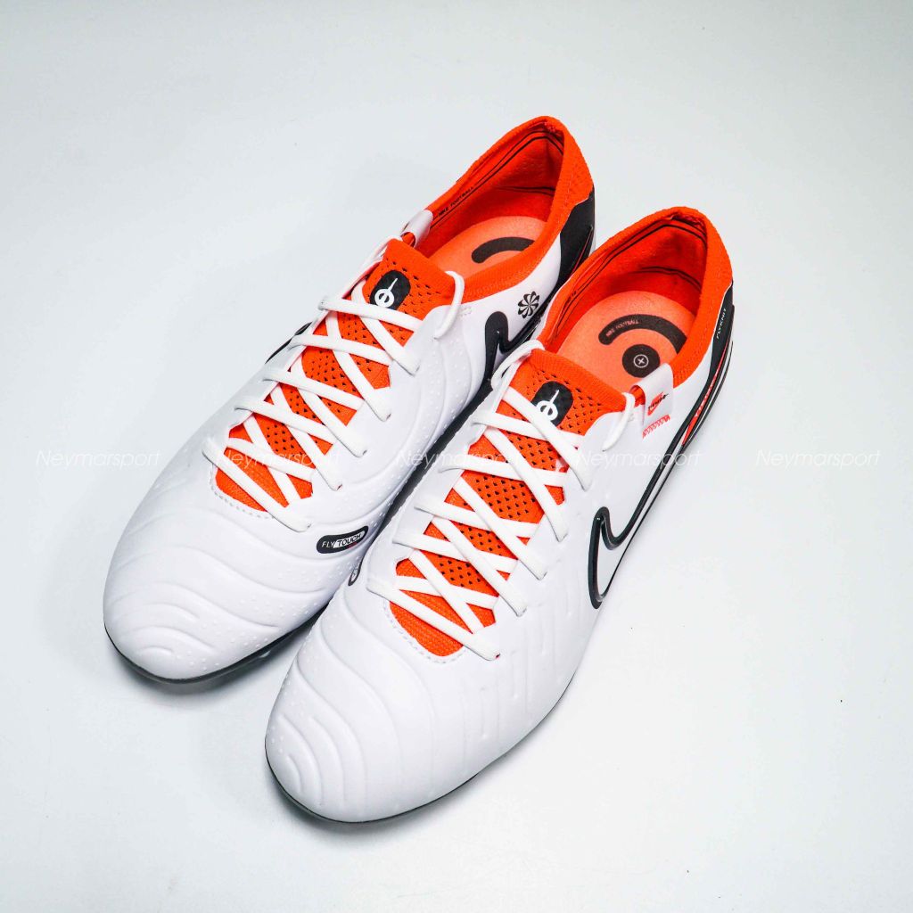 Nike Tiempo Legend 10 Elite FG Ready - White/Black/Bright Crimson