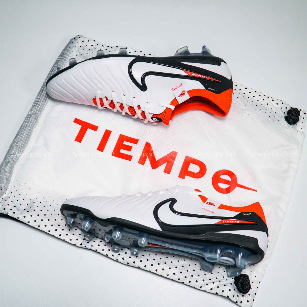 Nike Tiempo Legend 10 Elite FG Ready - White/Black/Bright Crimson